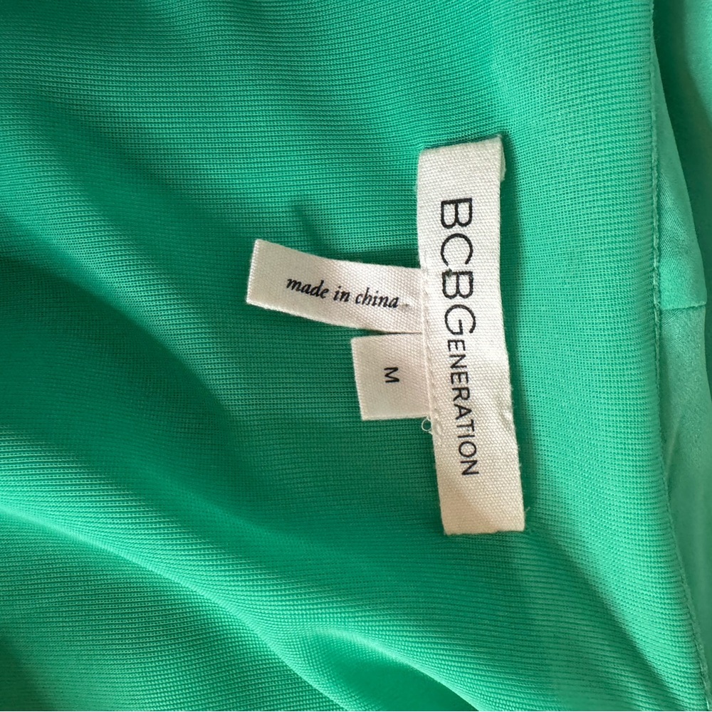 BCBGeneration Green Ruffle Mini Dress - Picture 5 of 6